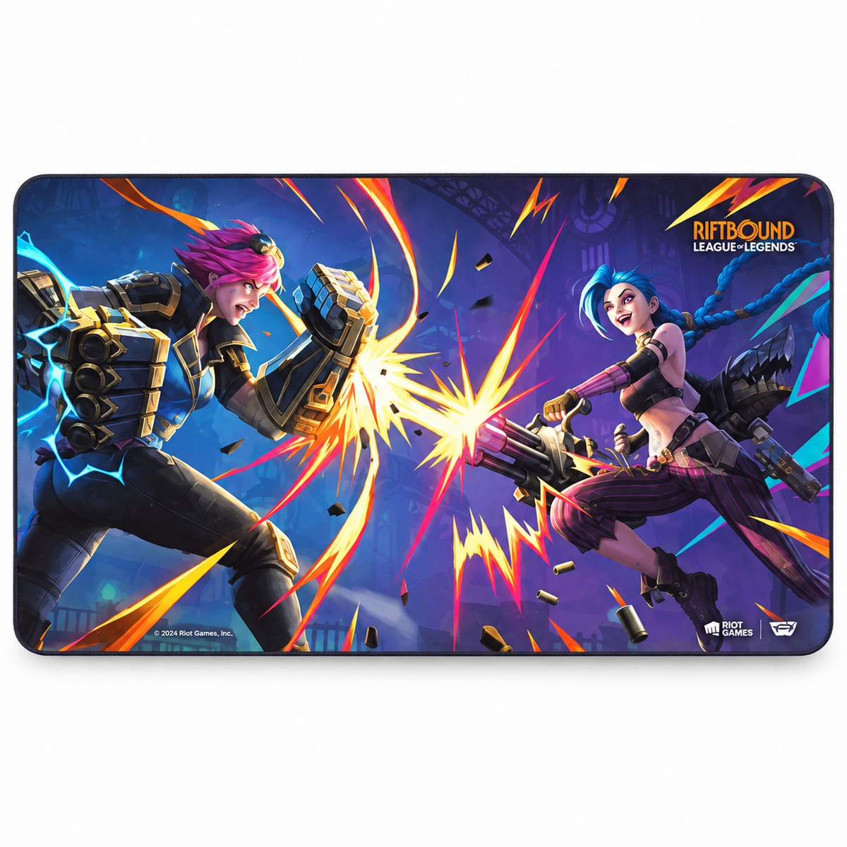 Vi vs Jynx Playmat – sharp 1600×1600 product image